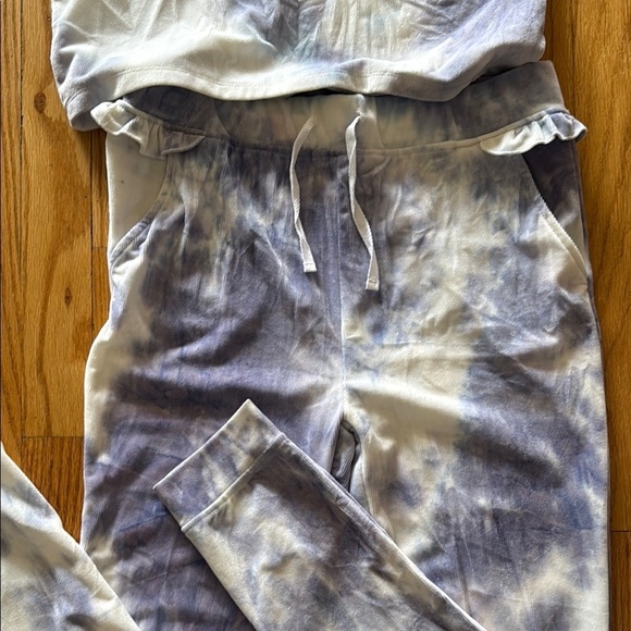 Appaman youth sz 14 blue and White Tie-Dye Lounge pajama Set, great condition - Picture 4 of 6
